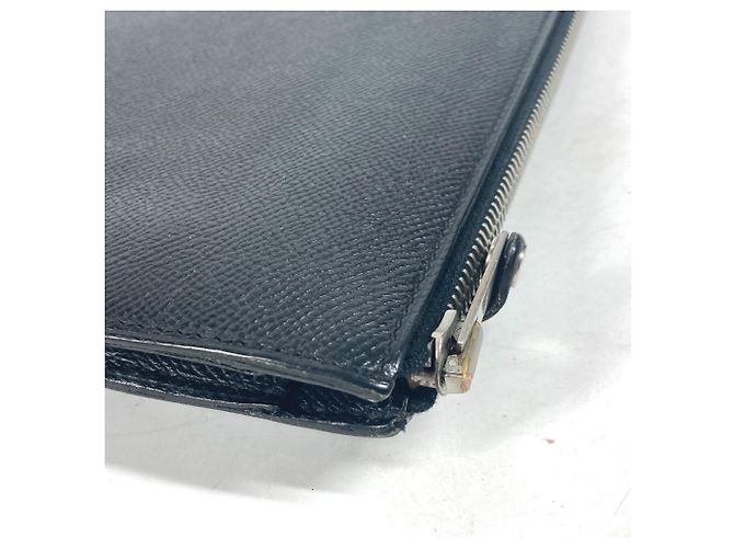 Hermès Borsa clutch in pelle Epsom nera Hermes Nero - vista 8