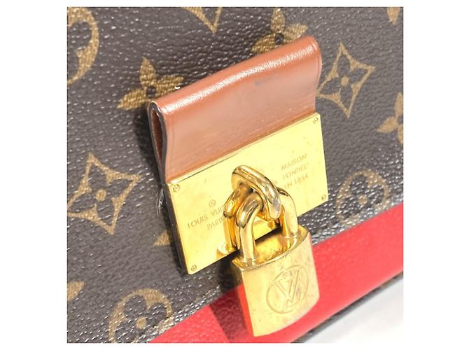 Bolso Tote Vaugirard PM Monograma Louis Vuitton Castaño Roja - vista 8