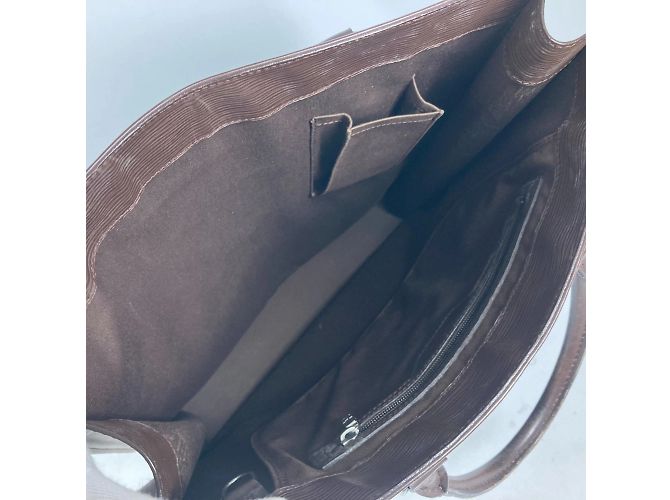 Borsa Sac Plat Epi Louis Vuitton Marrone - vista 11