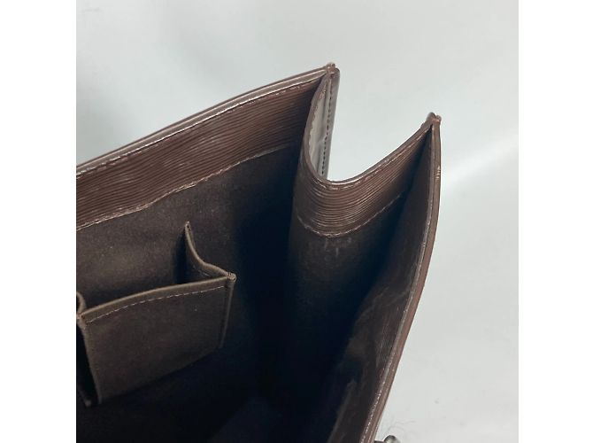 Borsa Sac Plat Epi Louis Vuitton Marrone - vista 12