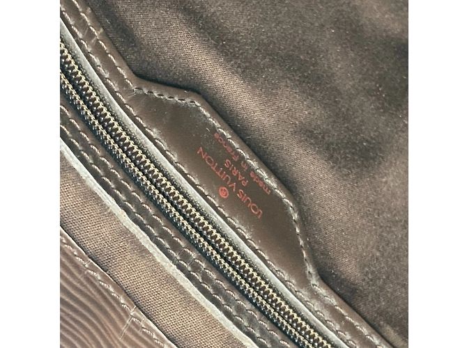 Borsa Sac Plat Epi Louis Vuitton Marrone - vista 15