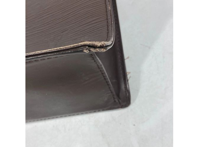 Borsa Sac Plat Epi Louis Vuitton Marrone - vista 6