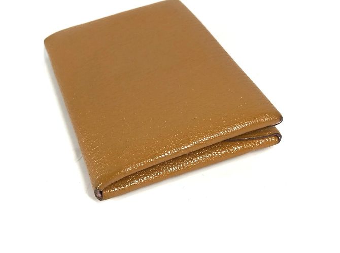 Hermès Hermes Bi-fold Bicolor Calvi Duo Verso Coin Purse Pink Beige - view 4