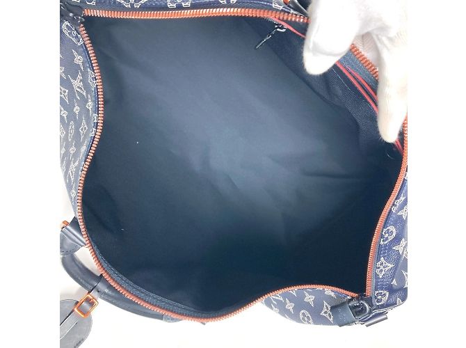 Louis Vuitton Monogram Ink auf dem Kopf Keepall Bandoulière 50 Rot Marineblau - Ansicht 13