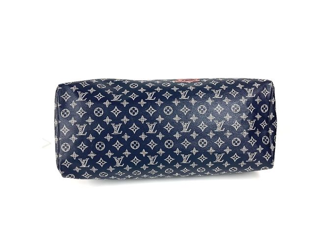 Louis Vuitton Monogram Ink auf dem Kopf Keepall Bandoulière 50 Rot Marineblau - Ansicht 5