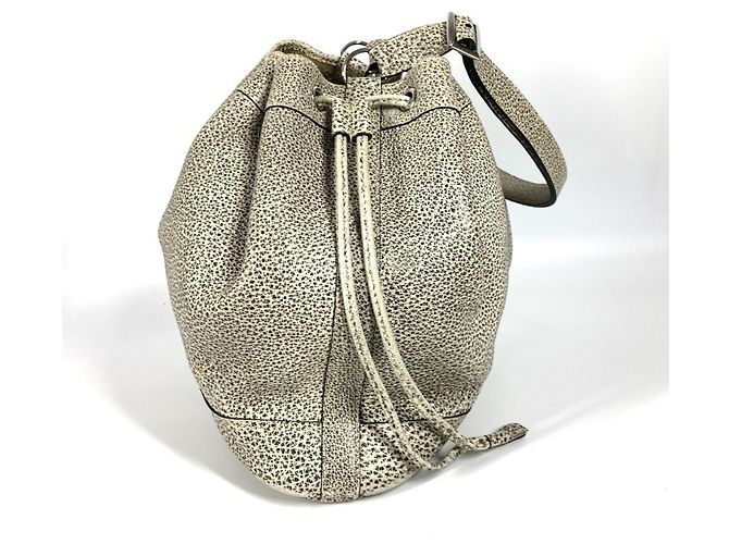 Hermès Dalmatian Drawstring Bag Hermes Market GM Schwarz Weiß - Ansicht 3