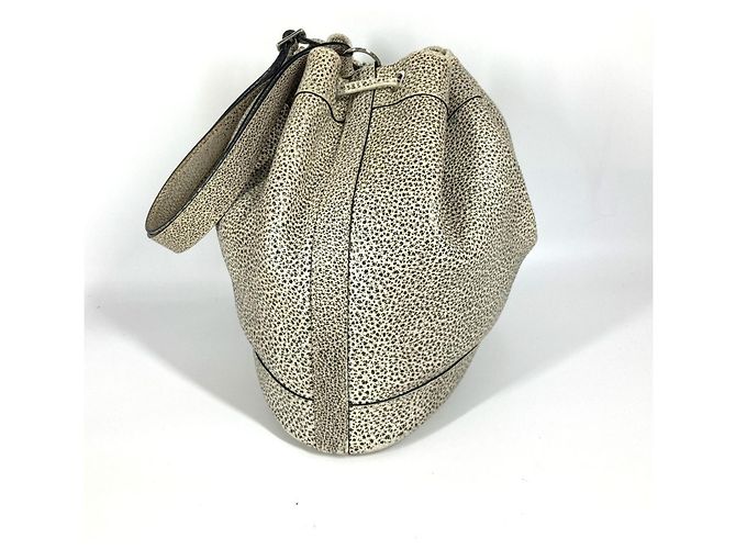 Hermès Dalmatian Drawstring Bag Hermes Market GM Schwarz Weiß - Ansicht 4