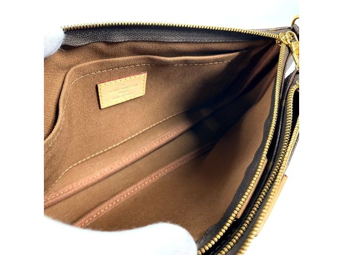 Louis Vuitton Monogram Multi Pochette Accessori Marrone Cachi - vista 11