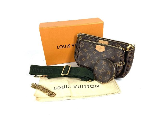 Louis Vuitton Monogram Multi Pochette Accessori Marrone Cachi - vista 15