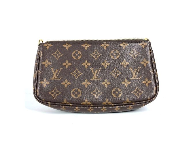 Louis Vuitton Monogram Multi Pochette Accessori Marrone Cachi - vista 2
