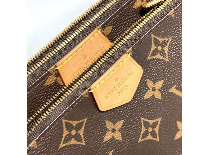 Louis Vuitton Monogram Multi Pochette Accessori Marrone Cachi - vista 8