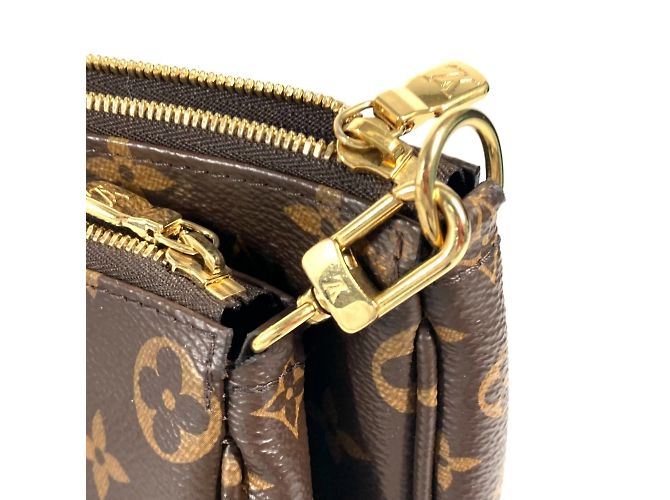 Louis Vuitton Monogram Multi Pochette Accessori Marrone Cachi - vista 9