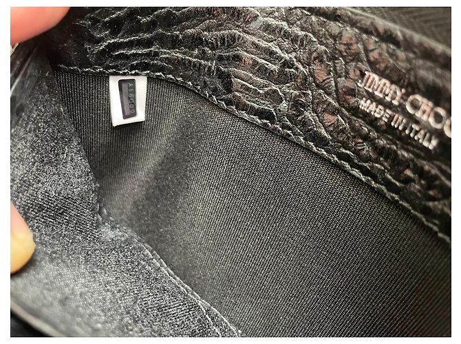 Clutch Jimmy Choo in pelle grigia Grigio - vista 10