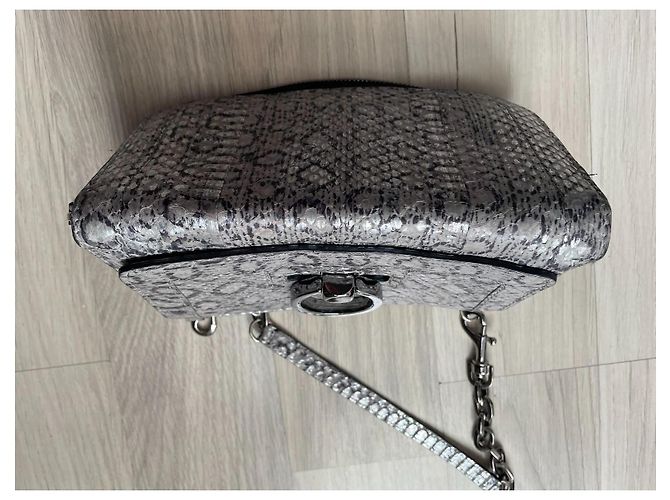Clutch Jimmy Choo in pelle grigia Grigio - vista 4