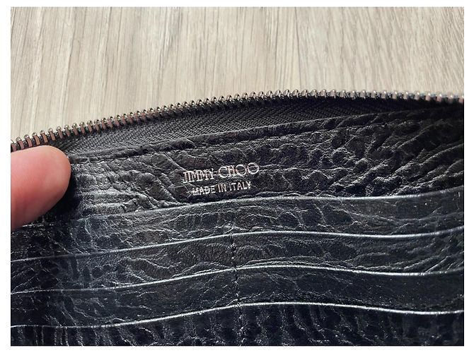 Clutch Jimmy Choo in pelle grigia Grigio - vista 9