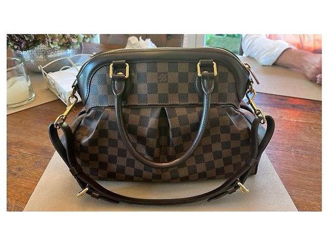 Louis Vuitton Trevi PM Borsa a mano in pelle marrone - vista 2