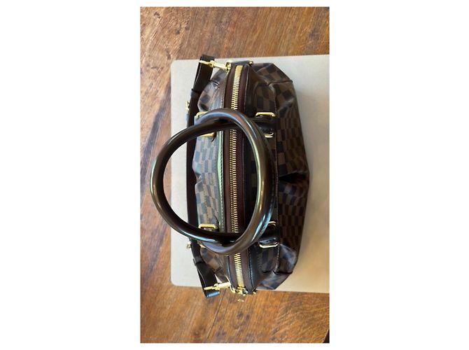 Louis Vuitton Trevi PM Borsa a mano in pelle marrone - vista 3