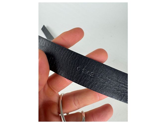 Vintage Prada Leather Belt Black - view 10