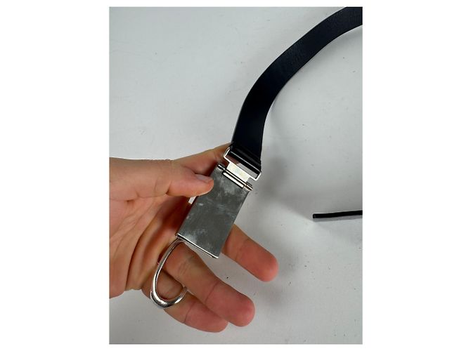 Vintage Prada Leather Belt Black - view 5