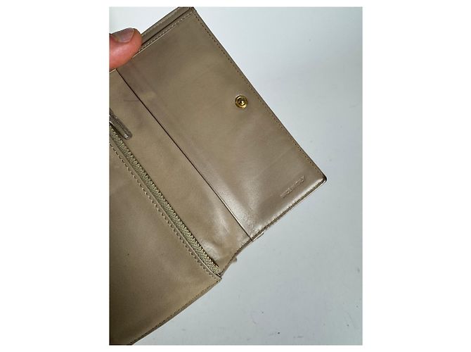 Vintage Miu Miu Leather Wallet beige White - view 5