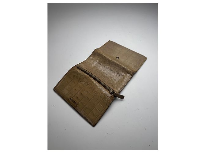 Vintage Miu Miu Leather Wallet beige White - view 8
