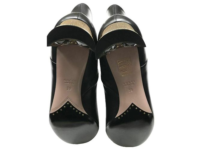 Gucci Botas de tacón de cristal Arielle Negro - vista 11