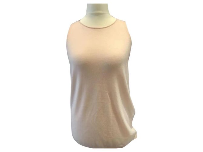 Amanda Wakeley Top a spalla in cashmere e seta Nero Rosa - vista 10