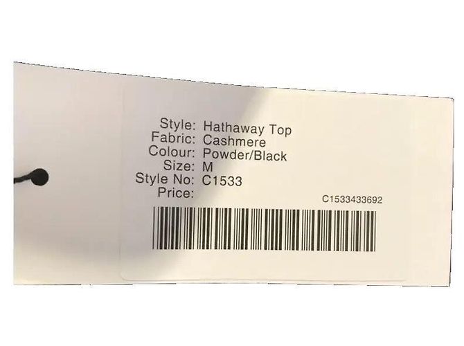 Amanda Wakeley Top a spalla in cashmere e seta Nero Rosa - vista 11