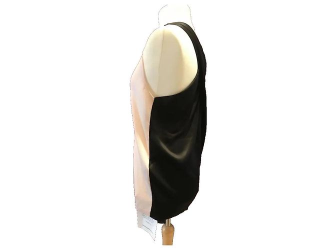 Amanda Wakeley Top a spalla in cashmere e seta Nero Rosa - vista 2