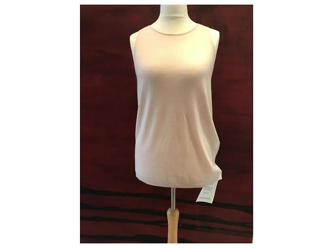 Amanda Wakeley Top a spalla in cashmere e seta Nero Rosa - vista 4