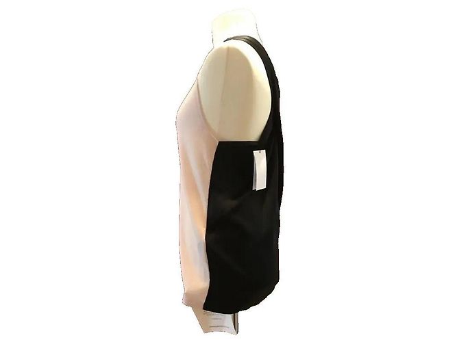 Amanda Wakeley Top a spalla in cashmere e seta Nero Rosa - vista 6