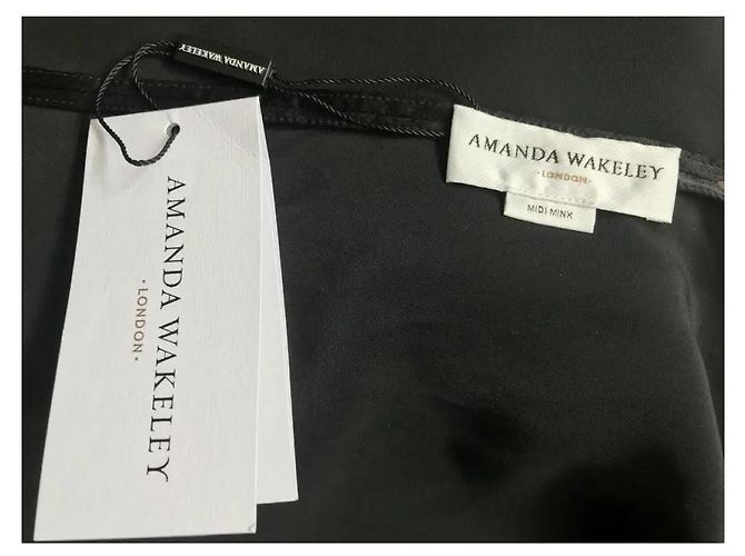 Amanda Wakeley Top a spalla in cashmere e seta Nero Rosa - vista 8