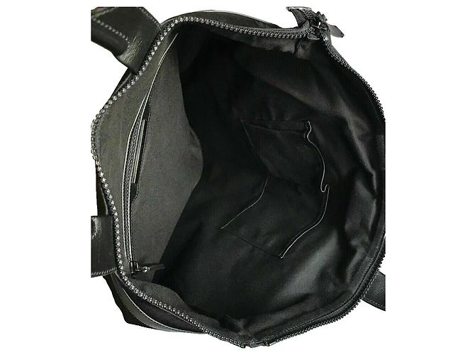 Borsa Helmet Christopher Kane in nylon e pelle nera Nero - vista 11