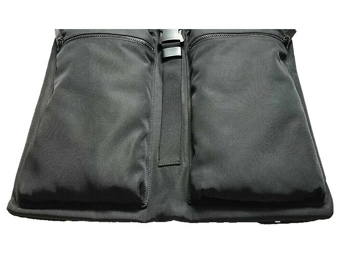 Borsa Helmet Christopher Kane in nylon e pelle nera Nero - vista 4