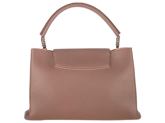 Borsa Louis Vuitton MM Capucines in pelle marrone Rosa - vista 3