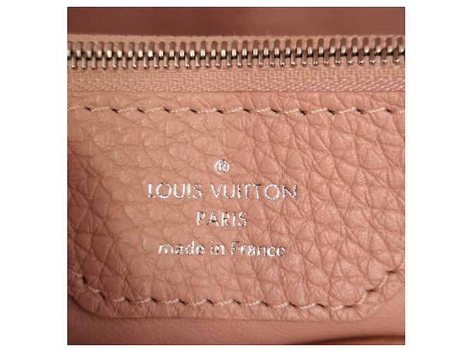 Borsa Louis Vuitton MM Capucines in pelle marrone Rosa - vista 6