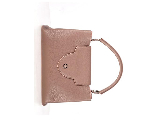 Borsa Louis Vuitton MM Capucines in pelle marrone Rosa - vista 8