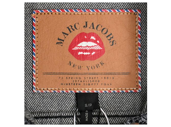 Schwarze Baumwoll-Denim-Jacke mit Spitzenmuster von Marc Jacobs - Ansicht 6
