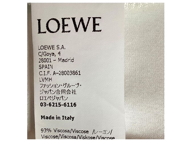 Jupe Mini Loewe en Viscose Blanche - vue 4