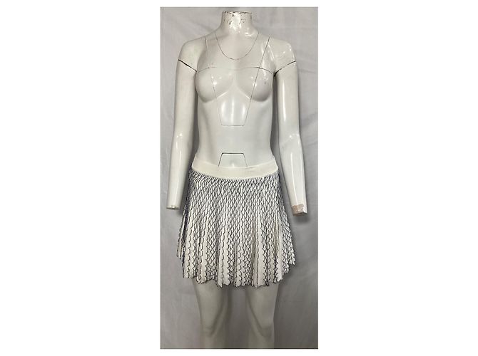 Jupe Mini Loewe en Viscose Blanche - vue 6