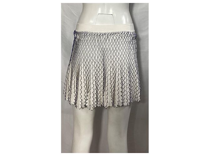 Jupe Mini Loewe en Viscose Blanche - vue 8