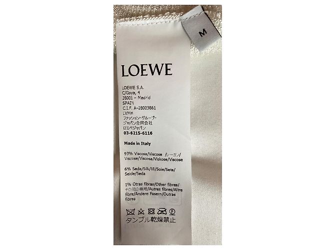 Jupe Mini Loewe en Viscose Blanche - vue 9