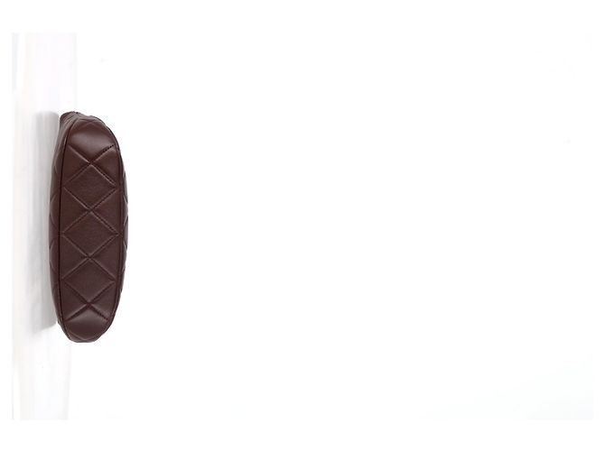 Timeless Bolsa hobo Chanel CC em couro marrom com corrente mista acolchoada Vermelho - vista 13