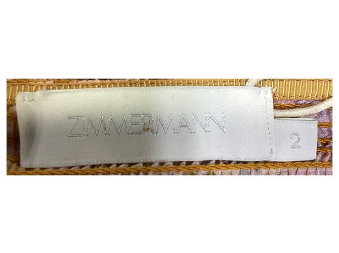 Abito mini arricciato con stampa floreale Zimmermann in cotone multicolore - vista 11