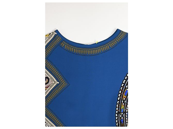Abito midi stampato a maniche 3/4 Etro in seta multicolore - vista 10