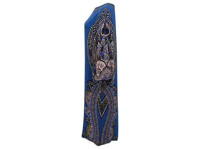 Abito midi stampato a maniche 3/4 Etro in seta multicolore - vista 2
