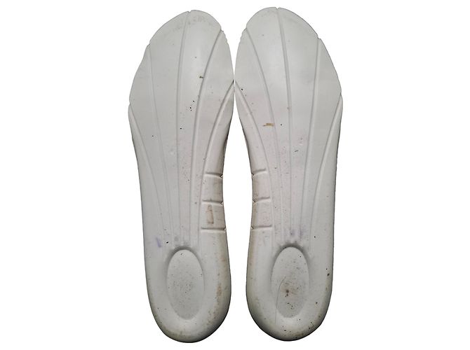 Sneakers Oversized Alexander Mcqueen in pelle metallica argento Metallico - vista 9