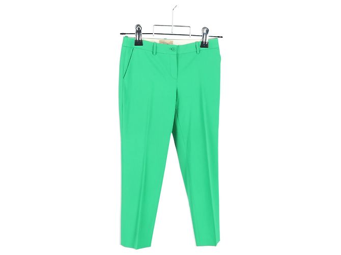 Pantalones rectos Michael Kors en algodón verde - vista 4