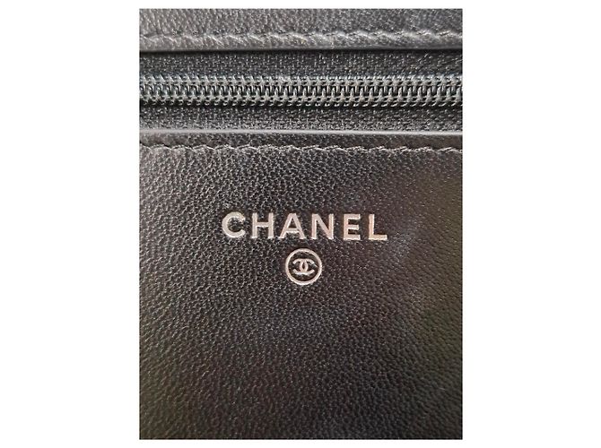 Borsa a spalla Old Medium Boy in pelle di vitello nera con perline Chanel Nero - vista 13