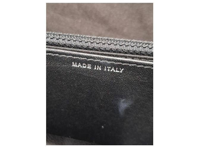 Borsa a spalla Old Medium Boy in pelle di vitello nera con perline Chanel Nero - vista 15